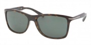 Prada PR 10OS Sunglasses Sunglasses - 2AU3O1 Havana / Green