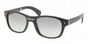 Prada PR 14OS Sunglasses Sunglasses - 1AB0B1 Black Crystal / Gray Gradient 