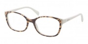 Prada PR 13OV Eyeglasses Eyeglasses - GAB1O1 Top Yellow Dirty White