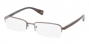 Prada PR 57OV Eyeglasses Eyeglasses - ACD1O1 Brown Demi Shiny