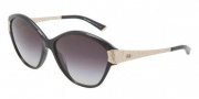 Dolce & Gabbana DG4130 Sunglasses Sunglasses - 19638G Black Marble / Gray Gradient 