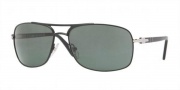 Persol PO2407S Sunglasses Sunglasses - 968/31 Matte Black / Crystal Green 