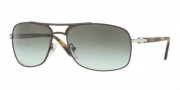 Persol PO2407S Sunglasses Sunglasses - 101883 Matte Brown / Crystal Polarized Green Gradient Photochromic