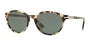 Persol PO3015S Sunglasses Sunglasses - 124/31 Spotted Light Havana / Crystal Green 