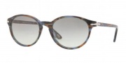 Persol PO3015S Sunglasses Sunglasses - 944/32 Blue Striped Horn / Crystal Gray Gradient 