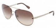 D&G DD6086 Sunglasses Sunglasses - 110713 Matte Pale Gold / Brown Gradient  