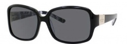 Kate Spade Lulu 2/P/S Sunglasses Sunglasses - JTRP Black Cream Black Florel (RA Gray Polarized Lens)