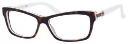 Gucci 3562 Eyeglasses Eyeglasses - 0L9Y Dark Havana White