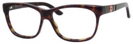 Gucci 3543 Eyeglasses Eyeglasses - 0GAZ Dark Havana / Bkgnrd
