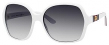 Gucci 3538/S Sunglasses Sunglasses - 0TZM White (JJ Gray Gradient Lens)