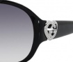 Gucci 3530/F/S Sunglasses Sunglasses - 0D28 Shiny Black (JJ Gray Gradient Lens)