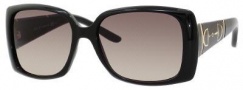 Gucci 3537/S Sunglasses Sunglasses - 05E6 Shiny Black (ED Brown Gradient Lens)