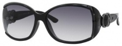 Gucci 3521/F/S Sunglasses Sunglasses - 0D28 Shiny Black (JJ Gray Gradient Lens)