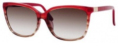 Gucci 3522/F/S Sunglasses Sunglasses - 0SQ2 Bugundy Havana (JS Gray Gradient Lens)