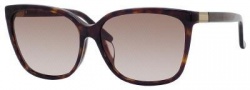 Gucci 3522/F/S Sunglasses Sunglasses - 0086 Dark Havana (CC Brown Gradient Lens)