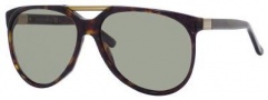 Gucci 3501/S Sunglasses Sunglasses - 0086 Dark Havana (DJ Green Lens)
