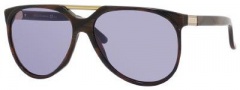 Gucci 3501/S Sunglasses Sunglasses - 02B7 Horn Walnut (UR Light Lilac Lens)
