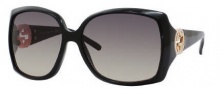 Gucci 3503/S Sunglasses Sunglasses - 0D28 Shiny Black (RA Gray Green Gradient Lens)