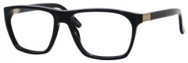 Gucci 1005 Eyeglasses Eyeglasses - 0807 Black / Antique Gold 