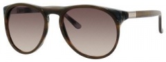 Gucci 1014/S Sunglasses Sunglasses - 0R26 Olive Horn (ED Brown Gradient Lens)