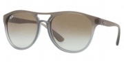 Ray-Ban RB4170 Sunglasses Brad Sunglasses - 854/7Z Brown Grad. on Clear / Grey Green Gradient
