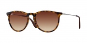 Ray-Ban RB4171 Erika Sunglasses Sunglasses - 865/13 Rubberized Havana / Brown Gradient