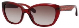 Marc by Marc Jacobs MMJ 274/S Sunglasses Sunglasses - 023S Transparent Burgundy Heart (K8 Brown Gradient Lens)