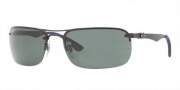 Ray-Ban RB8310 Sunglasses Sunglasses - 002/71 Shiny Black / Green