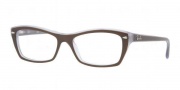 Ray Ban RX5255 Eyeglasses Eyeglasses - 5076 Top Brown on Opal Azur