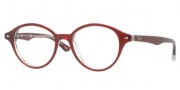 Ray Ban RX5257 Eyeglasses Eyeglasses - 5112 Top Bordeaux on Transparent