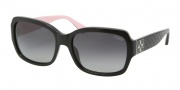 Coach HC8001 Sunglasses Emma Sunglasses - 5053T3 Black / Gray Polarized Gradient