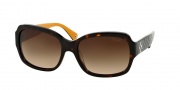 Coach HC8001 Sunglasses Emma Sunglasses - 505513 Dark Tortoise / Brown Gradient