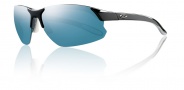 Smith Optics Parallel D Max Sunglasses Sunglasses - Black White / Blue Mirror