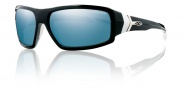 Smith Optics Interlock Spoiler Sunglasses Sunglasses - Black White / Blue Mirror