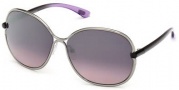 Tom Ford FT0222 Leila Sunglasses Sunglasses - 14Z Shiny Light Ruthenium / Gradient 