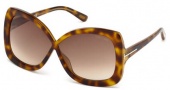 Tom Ford FT0227 Calgary Sunglasses Sunglasses - 52F Dark Havana / Gradient Brown