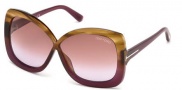 Tom Ford FT0227 Calgary Sunglasses Sunglasses - 53P Blonde Havana / Gradient Green