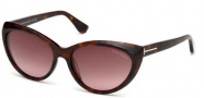 Tom Ford FT0231 Martina Sunglasses Sunglasses - 52F Dark Havana / Gradient Brown