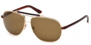 Tom Ford FT0243 Adrian Sunglasses Sunglasses - 28J Shiny Rose Gold / Roviex 