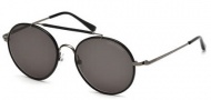 Tom Ford FT0246 Samuele Sunglasses Sunglasses - 09N Matte Gunmetal / Green 
