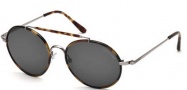 Tom Ford FT0246 Samuele Sunglasses Sunglasses - 12A Shiny Dark Ruthenium / Smoke