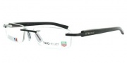 Tag Heuer Trends Rubber 8107 Eyeglasses Eyeglasses - 001 Black / Black