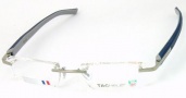 Tag Heuer Trends Rubber 8107 Eyeglasses Eyeglasses - 004 Smart Blue / Light Grey