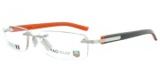 Tag Heuer Trends Rubber 8107 Eyeglasses Eyeglasses - 006 Dark Grey / Orange