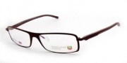 Tag Heuer Automatic 0801 Eyeglasses Eyeglasses - 003 Matt Chocolate Front / Dark Brown - Black Temples