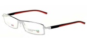 Tag Heuer Automatic 0802 Eyeglasses Eyeglasses - 002 Pure Frame / Black - Red Temples