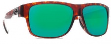 Costa Del Mar Caye Sunglasses Tortoise Frame Sunglasses - Green Mirror / 580G