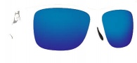 Costa Del Mar Caye Sunglasses White Frame Sunglasses - Blue Mirror / 580G