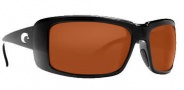 Costa Del Mar Cheeca Sunglasses Black Frame Sunglasses - Dark Amber / 580P