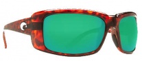 Costa Del Mar Cheeca Sunglasses Tortoise Frame Sunglasses - Green Mirror / 400G